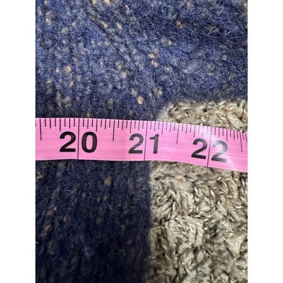 Vtg Dockers Mens Wool Blend Pullover Crewneck Knit Grandpa Sweater Blue 90s Sz M - Picture 15 of 16